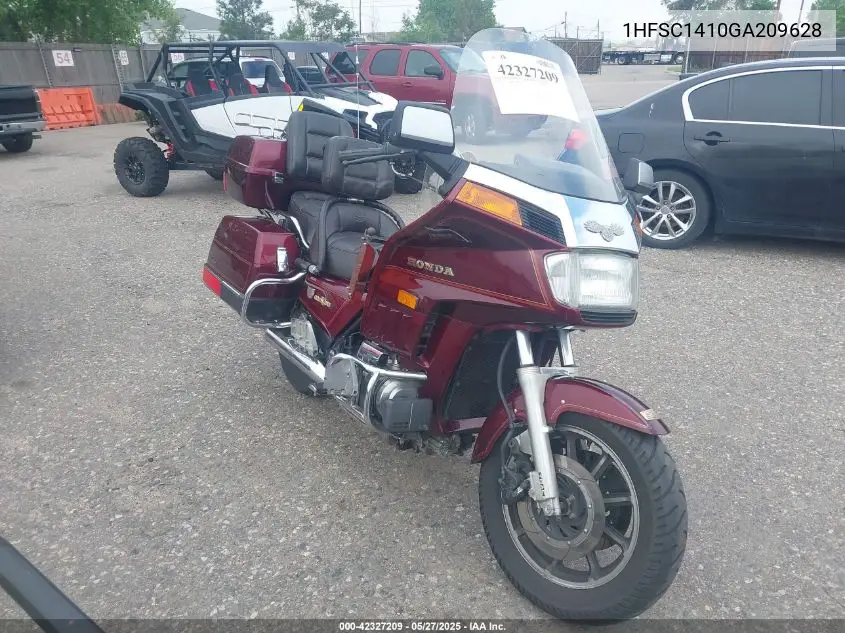 1986 Honda Gl1200 I VIN: 1HFSC1410GA209628 Lot: 42327209