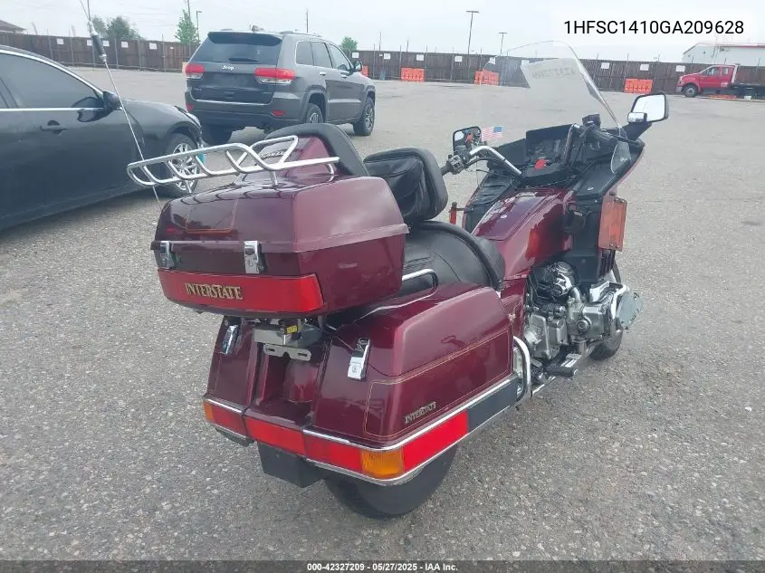 1986 Honda Gl1200 I VIN: 1HFSC1410GA209628 Lot: 42327209