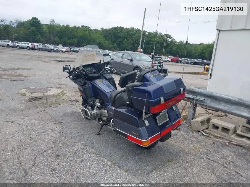 1986 Honda Gl1200 A VIN: 1HFSC1425GA219130 Lot: 42559464
