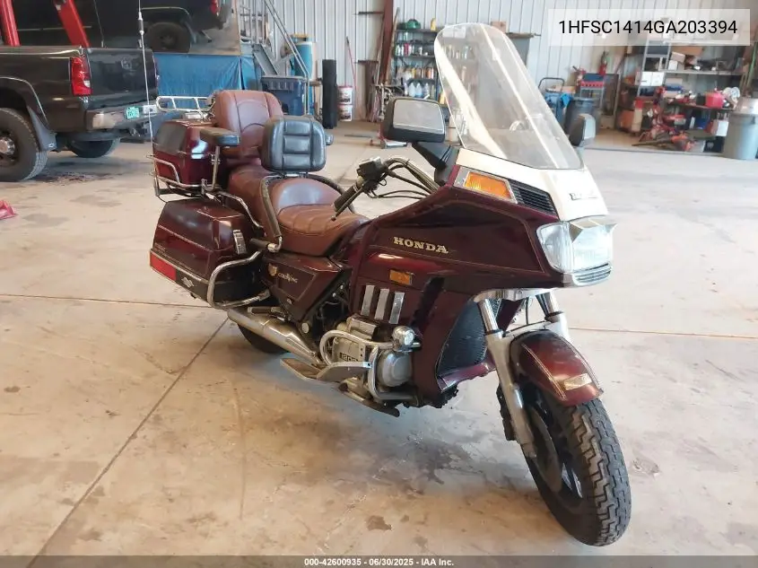 1986 Honda Gl1200 I VIN: 1HFSC1414GA203394 Lot: 42600935
