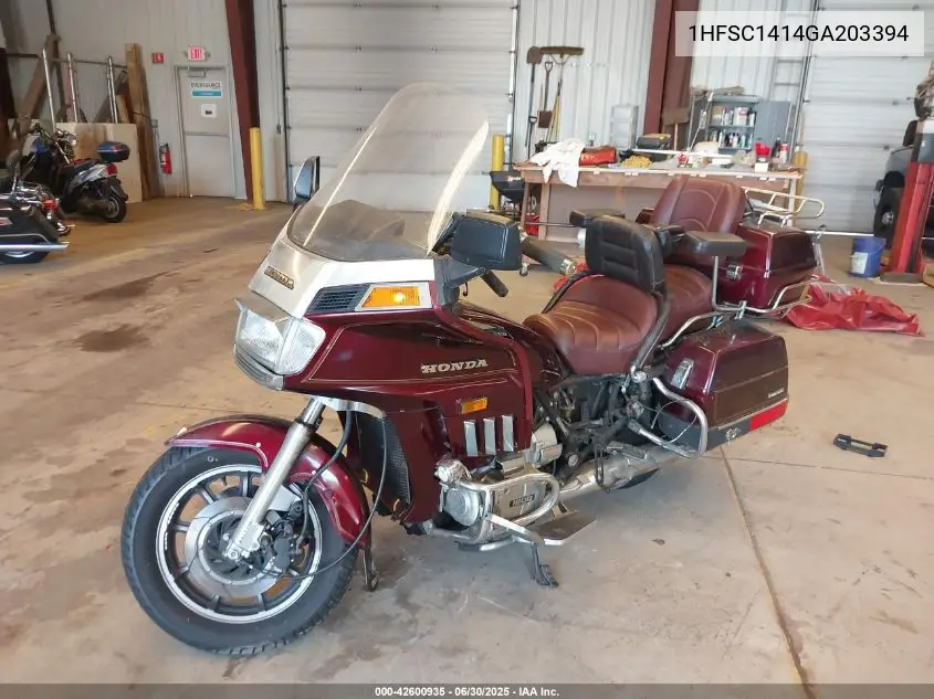 1986 Honda Gl1200 I VIN: 1HFSC1414GA203394 Lot: 42600935