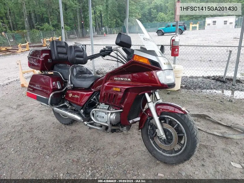 1986 Honda Gl1200 I VIN: 1HFSC1415GA201430 Lot: 42640437