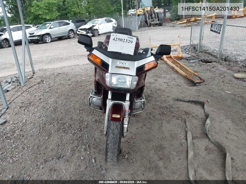 1986 Honda Gl1200 I VIN: 1HFSC1415GA201430 Lot: 42640437