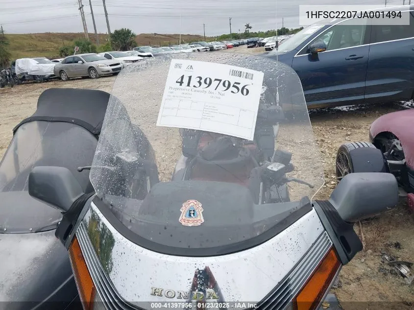 1988 Honda Gl1500 VIN: 1HFSC2207JA001494 Lot: 41397956