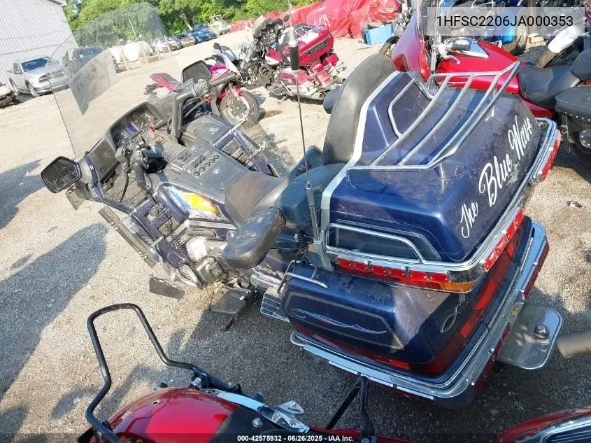 1988 Honda Gl1500 VIN: 1HFSC2206JA000353 Lot: 42575932