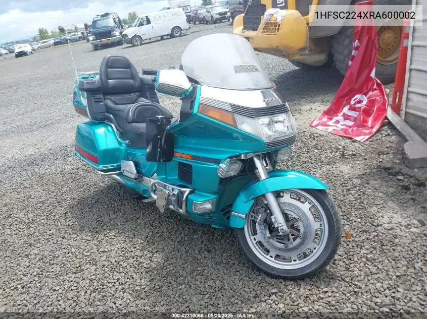 1994 Honda Gl1500 Se VIN: 1HFSC224XRA600002 Lot: 42310066