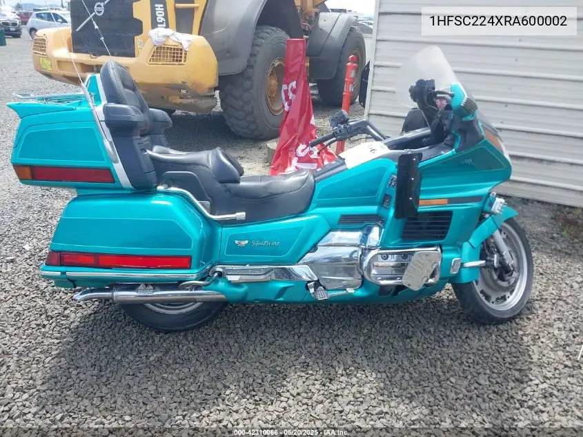 1994 Honda Gl1500 Se VIN: 1HFSC224XRA600002 Lot: 42310066