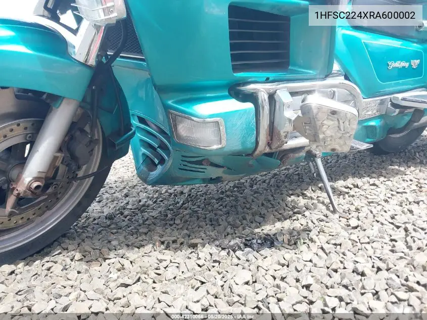 1994 Honda Gl1500 Se VIN: 1HFSC224XRA600002 Lot: 42310066