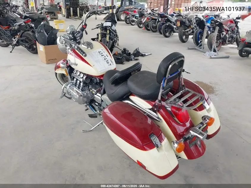 1998 Honda Gl1500 Ct VIN: 1HFSC3435WA101937 Lot: 42474367