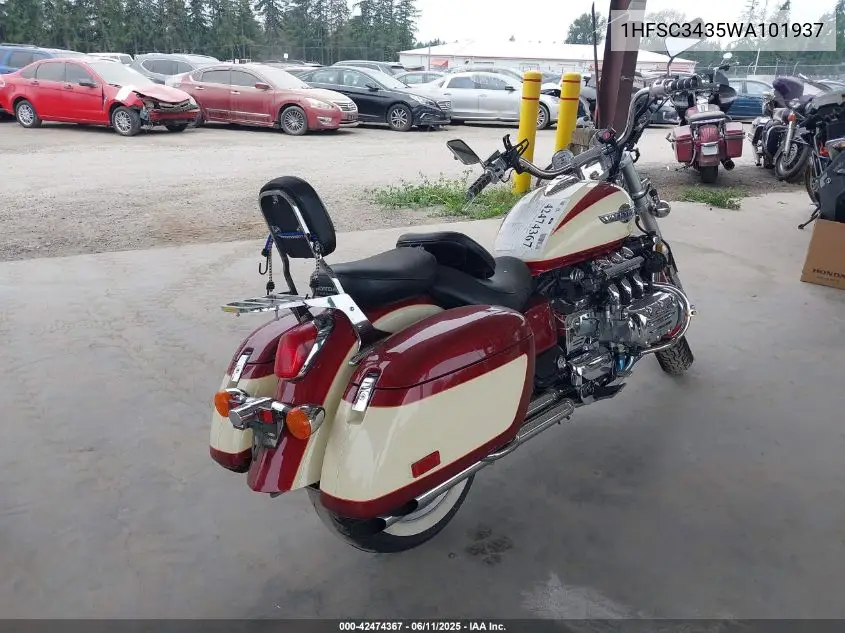 1998 Honda Gl1500 Ct VIN: 1HFSC3435WA101937 Lot: 42474367