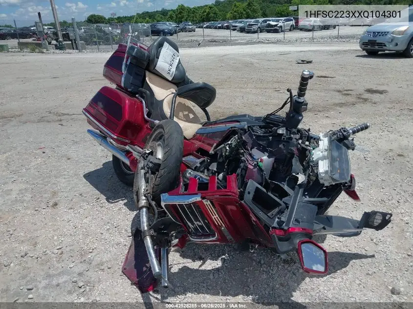 1999 Honda Gl1500 Se12 VIN: 1HFSC223XXQ104301 Lot: 42528285