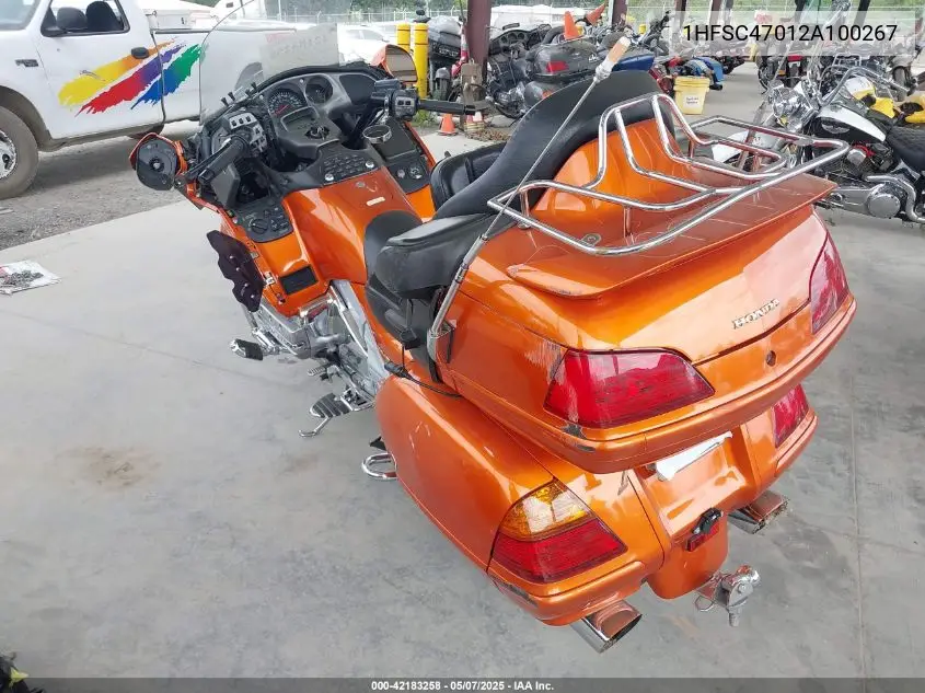 2002 Honda Gl1800 VIN: 1HFSC47012A100267 Lot: 42183258