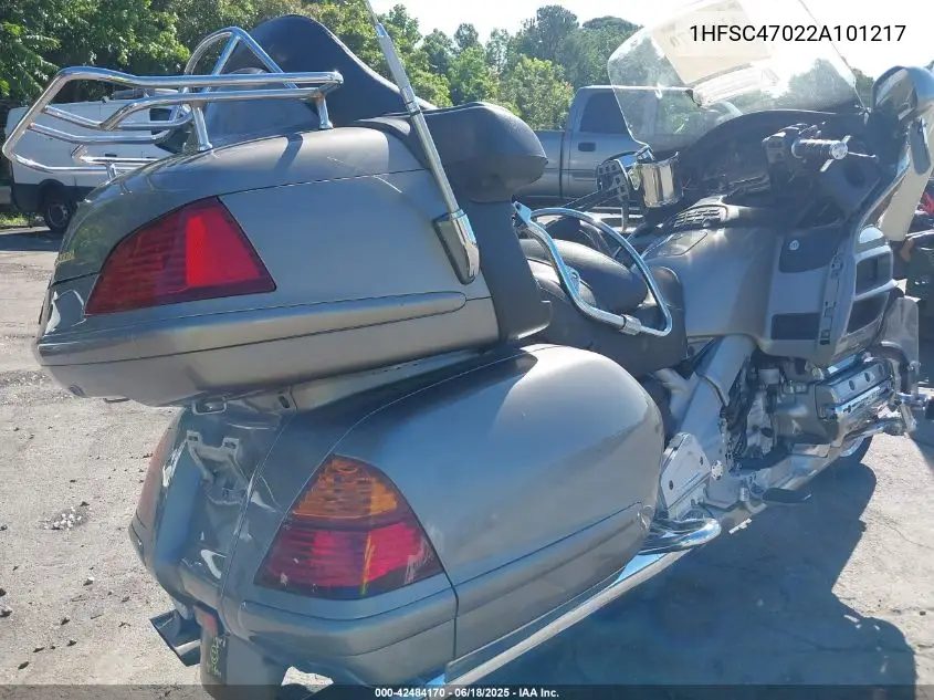2002 Honda Gl1800 VIN: 1HFSC47022A101217 Lot: 42484170