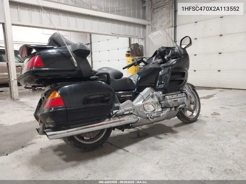 2002 Honda Gl1800 VIN: 1HFSC470X2A113552 Lot: 42583596