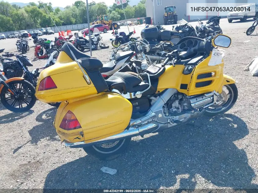 2003 Honda Gl1800 VIN: 1HFSC47063A208014 Lot: 42382199
