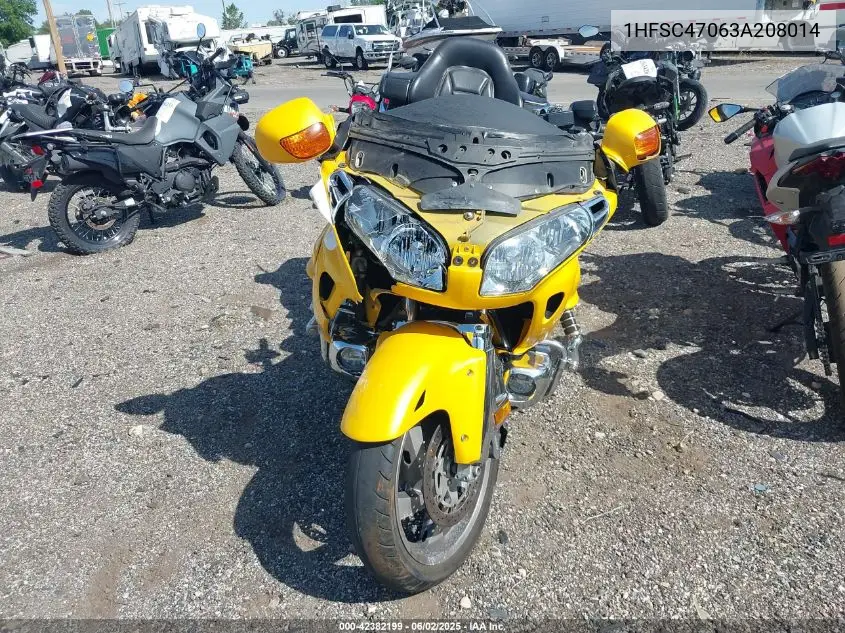 2003 Honda Gl1800 VIN: 1HFSC47063A208014 Lot: 42382199