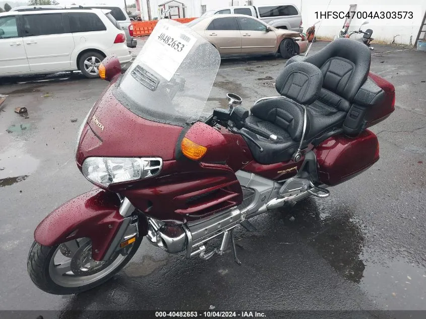 2004 Honda Gl1800 VIN: 1HFSC47004A303573 Lot: 40482653
