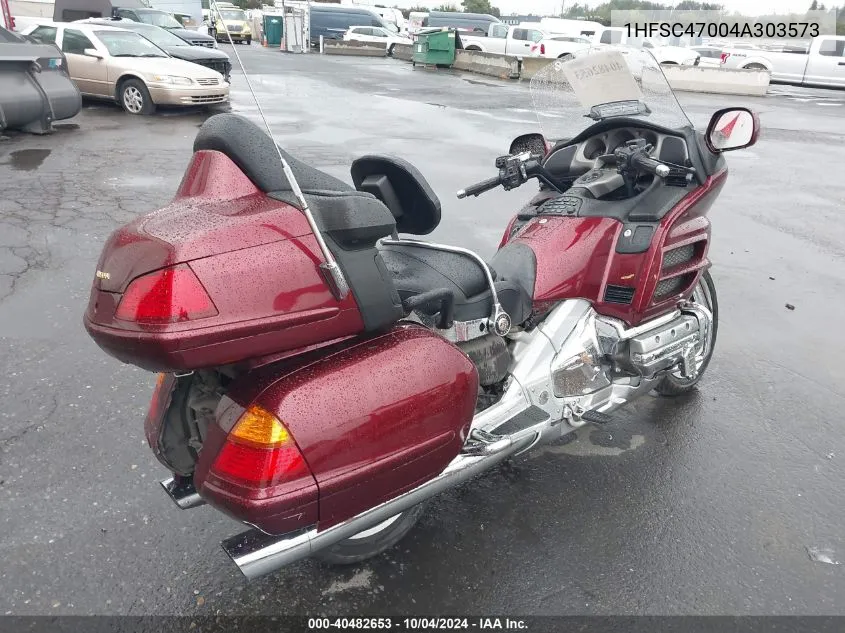 2004 Honda Gl1800 VIN: 1HFSC47004A303573 Lot: 40482653