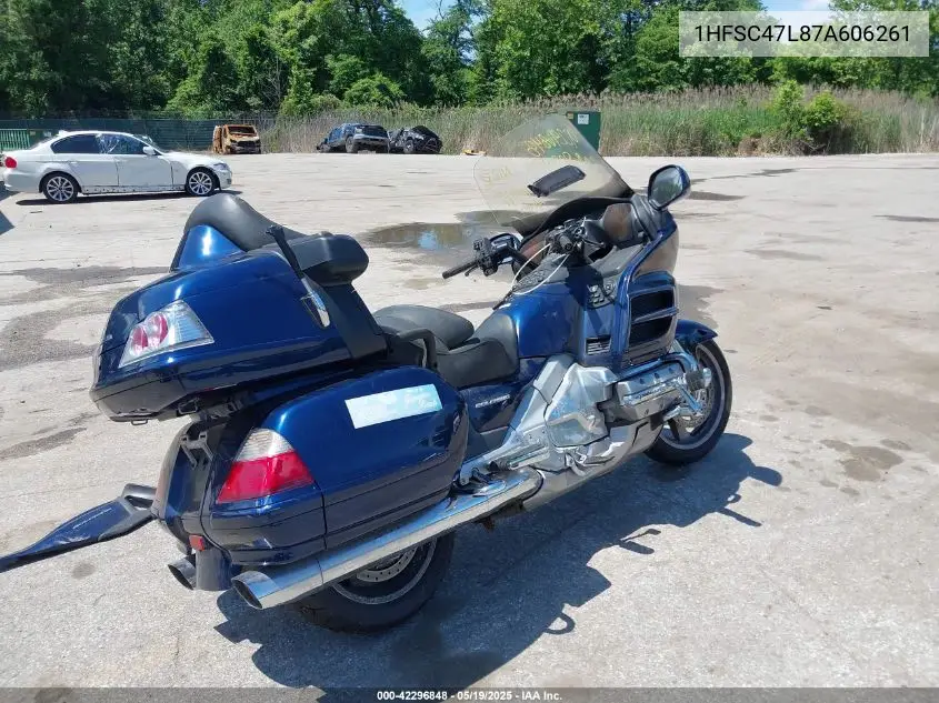 2007 Honda Gl1800 VIN: 1HFSC47L87A606261 Lot: 42296848