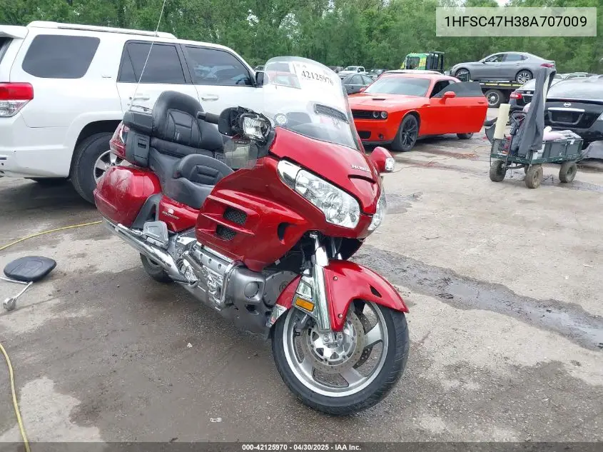2008 Honda Gl1800 VIN: 1HFSC47H38A707009 Lot: 42125970