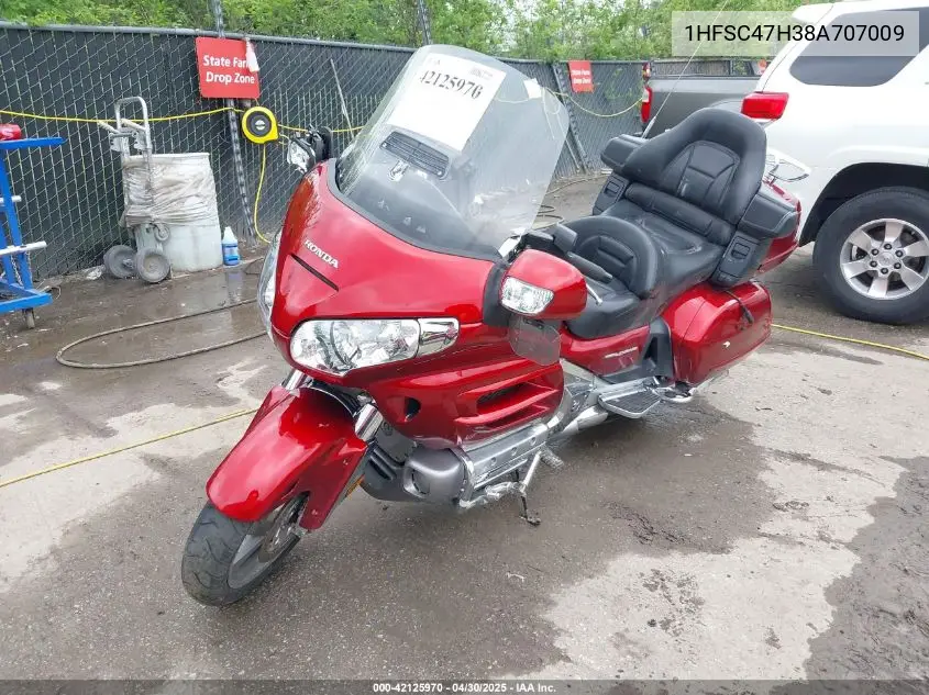 2008 Honda Gl1800 VIN: 1HFSC47H38A707009 Lot: 42125970