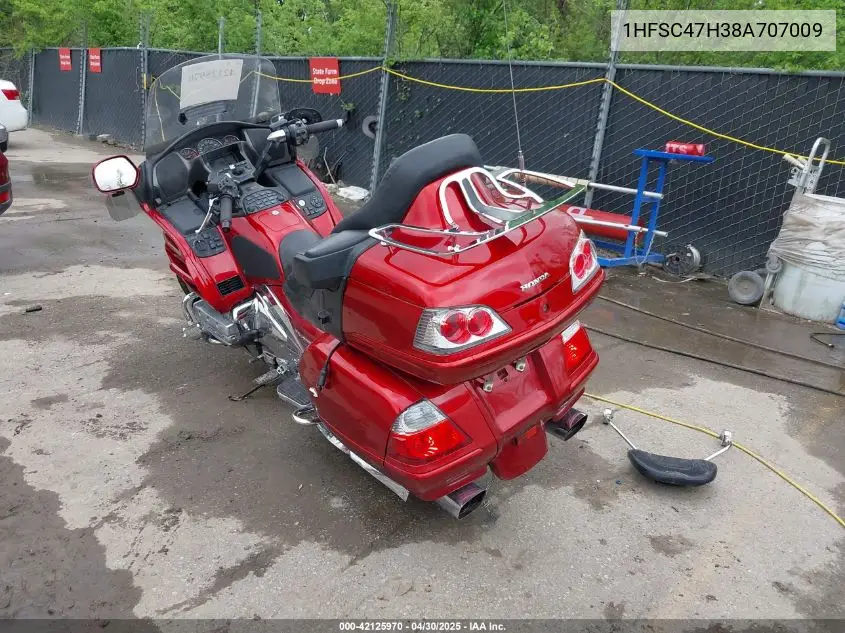 2008 Honda Gl1800 VIN: 1HFSC47H38A707009 Lot: 42125970