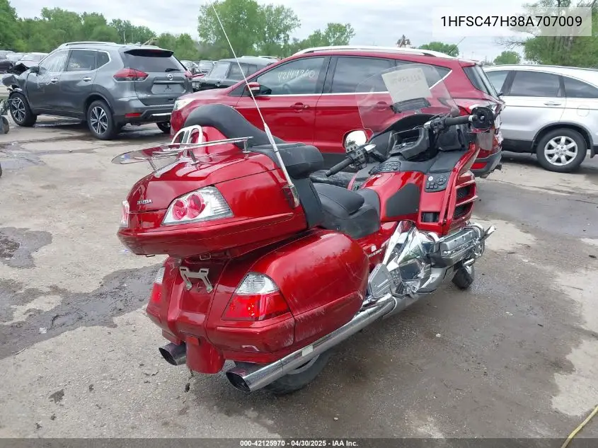 2008 Honda Gl1800 VIN: 1HFSC47H38A707009 Lot: 42125970