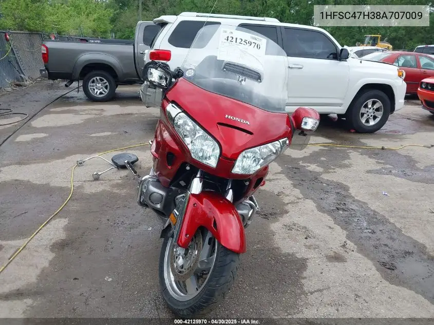 2008 Honda Gl1800 VIN: 1HFSC47H38A707009 Lot: 42125970