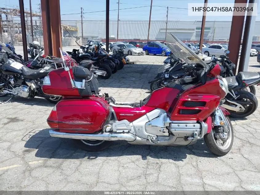 2008 Honda Gl1800 VIN: 1HFSC47H58A703964 Lot: 42337671