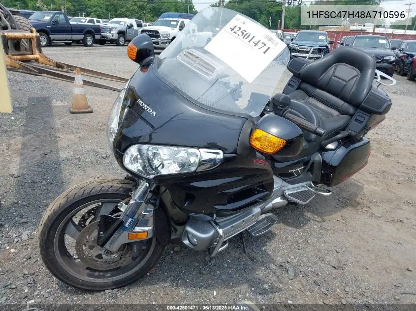 2008 Honda Gl1800 VIN: 1HFSC47H48A710596 Lot: 42501471