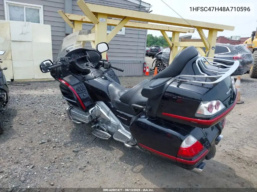 2008 Honda Gl1800 VIN: 1HFSC47H48A710596 Lot: 42501471