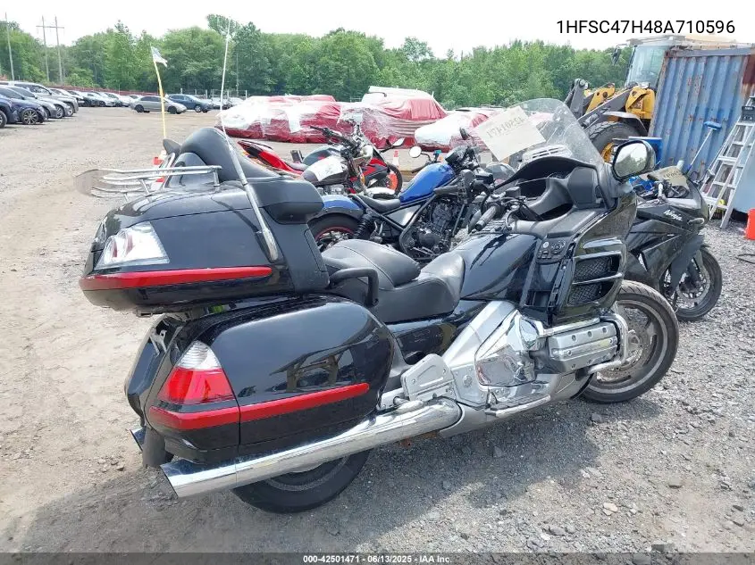 2008 Honda Gl1800 VIN: 1HFSC47H48A710596 Lot: 42501471