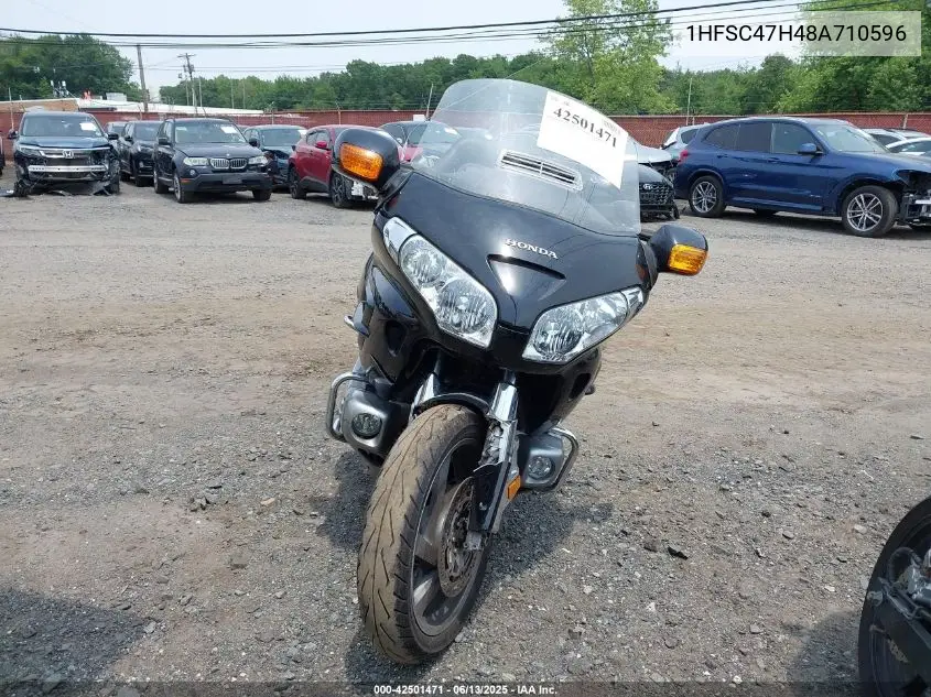 2008 Honda Gl1800 VIN: 1HFSC47H48A710596 Lot: 42501471