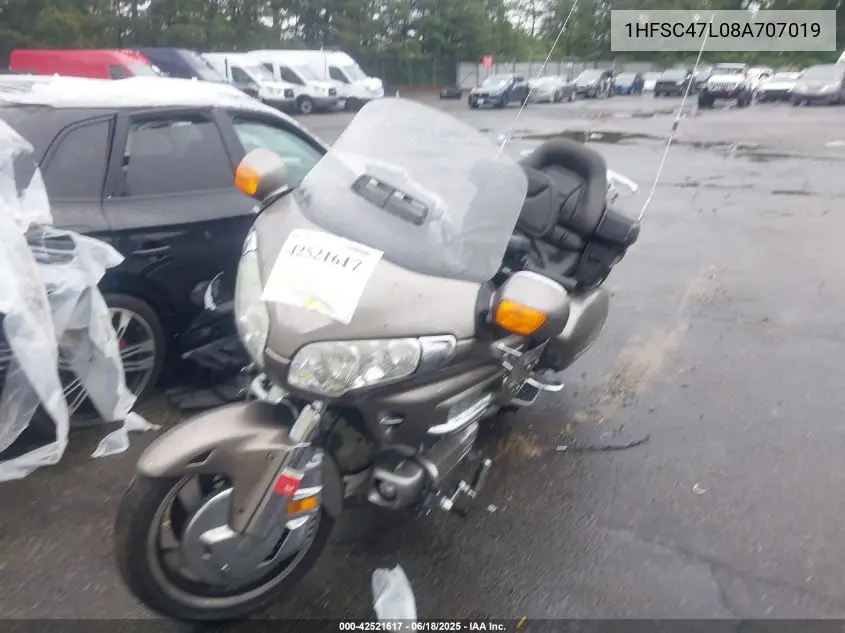 2008 Honda Gl1800 VIN: 1HFSC47L08A707019 Lot: 42521617