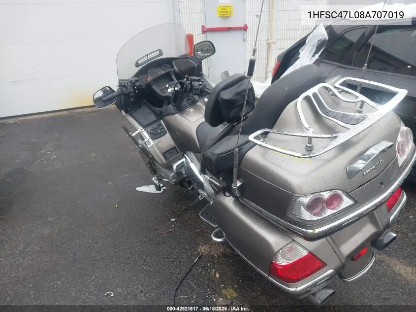 2008 Honda Gl1800 VIN: 1HFSC47L08A707019 Lot: 42521617