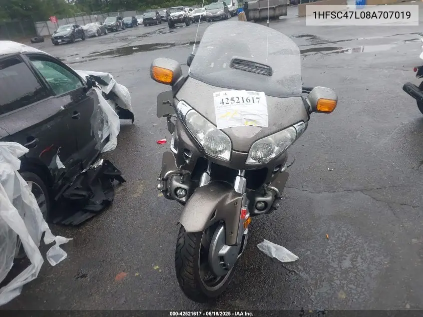 2008 Honda Gl1800 VIN: 1HFSC47L08A707019 Lot: 42521617