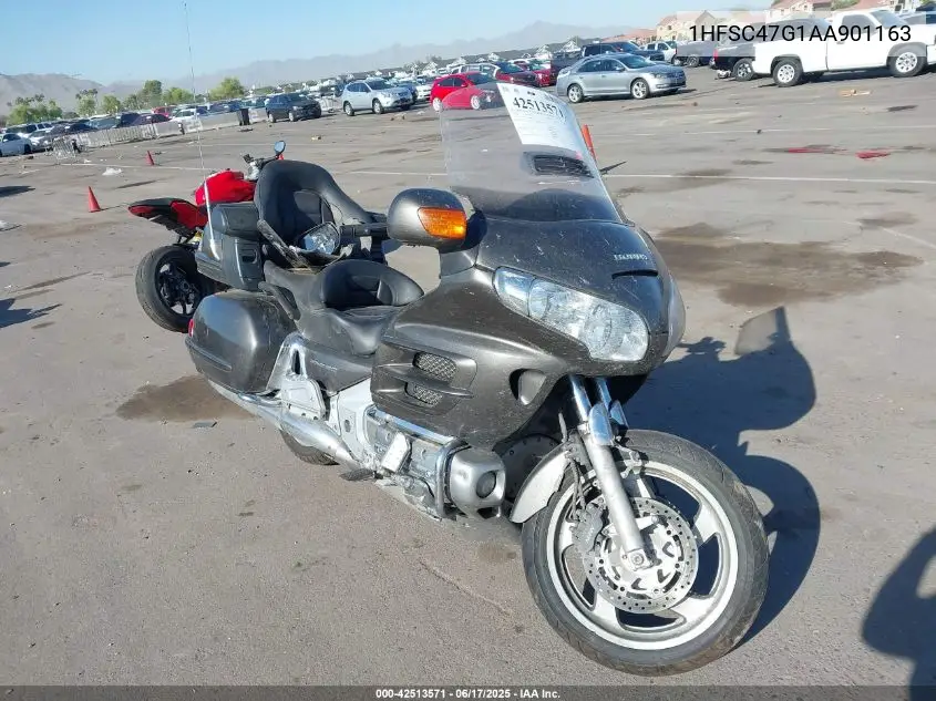 2010 Honda Gl1800 VIN: 1HFSC47G1AA901163 Lot: 42513571
