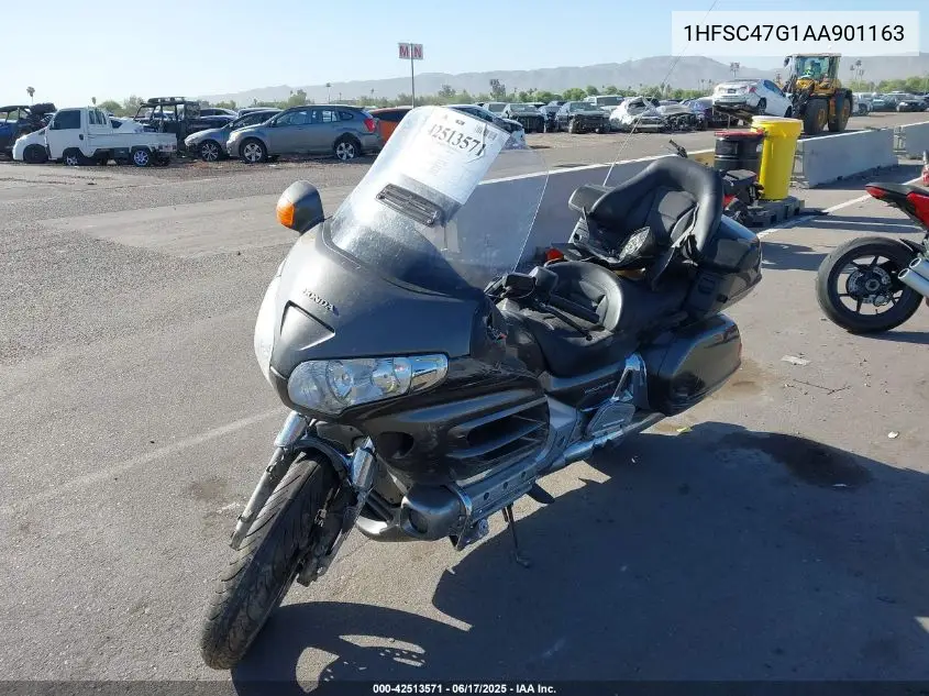 2010 Honda Gl1800 VIN: 1HFSC47G1AA901163 Lot: 42513571