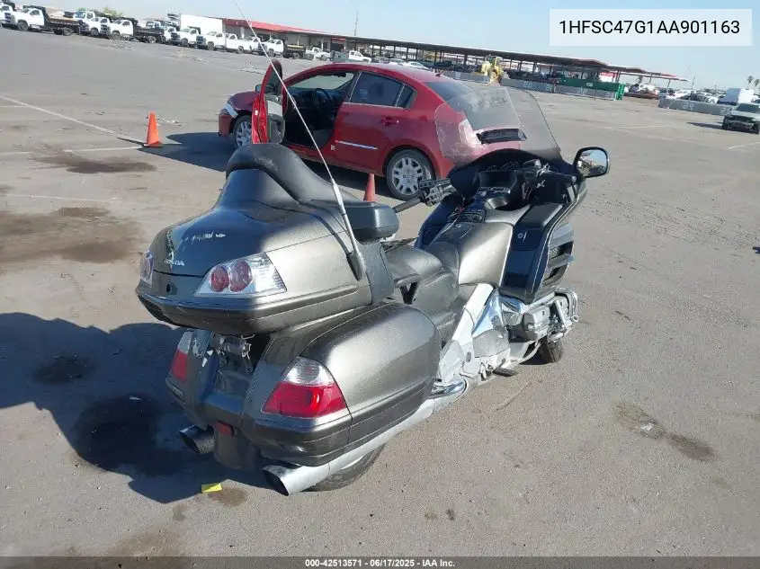 2010 Honda Gl1800 VIN: 1HFSC47G1AA901163 Lot: 42513571