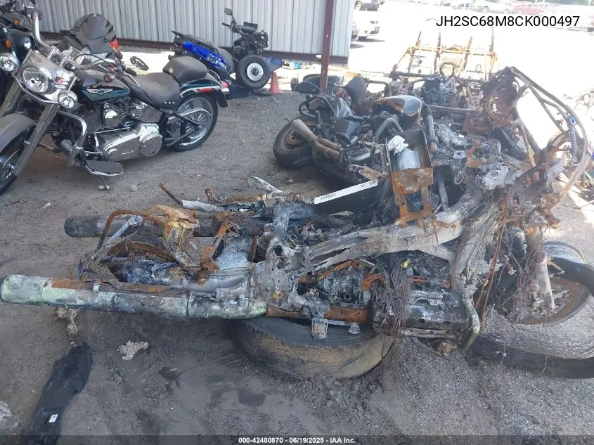 2012 Honda Gl1800 VIN: JH2SC68M8CK000497 Lot: 42480870