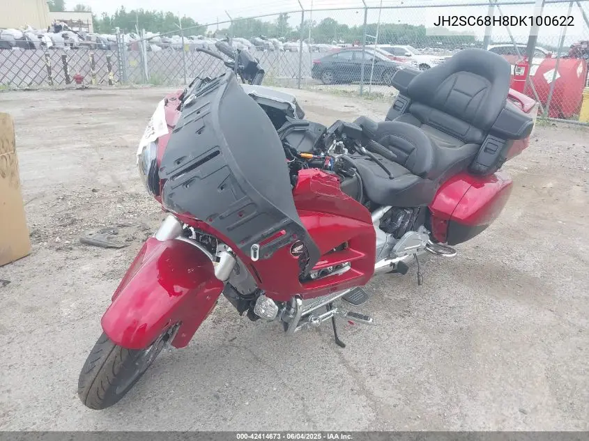 2013 Honda Gl1800 H VIN: JH2SC68H8DK100622 Lot: 42414673