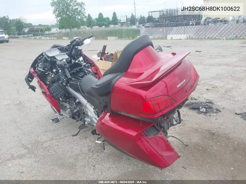 2013 Honda Gl1800 H VIN: JH2SC68H8DK100622 Lot: 42414673