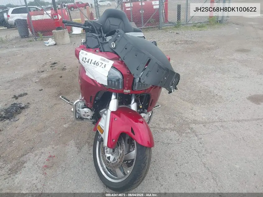 2013 Honda Gl1800 H VIN: JH2SC68H8DK100622 Lot: 42414673