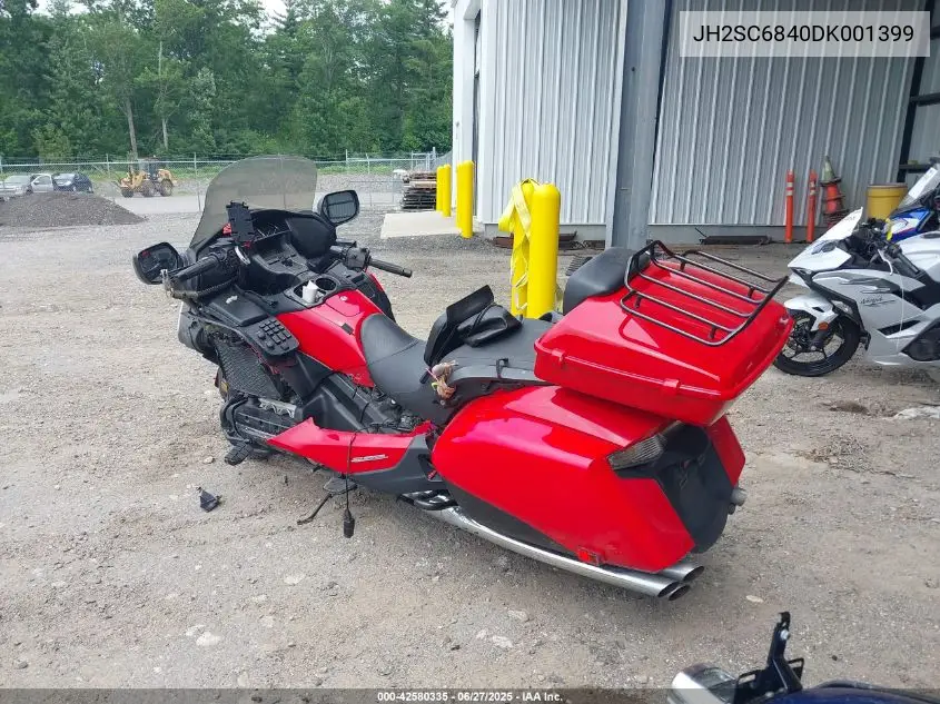 2013 Honda Gl1800 B VIN: JH2SC6840DK001399 Lot: 42580335