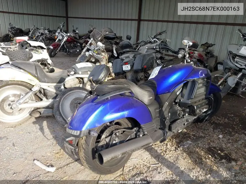 2014 Honda Gl1800 C VIN: JH2SC68N7EK000163 Lot: 42221702