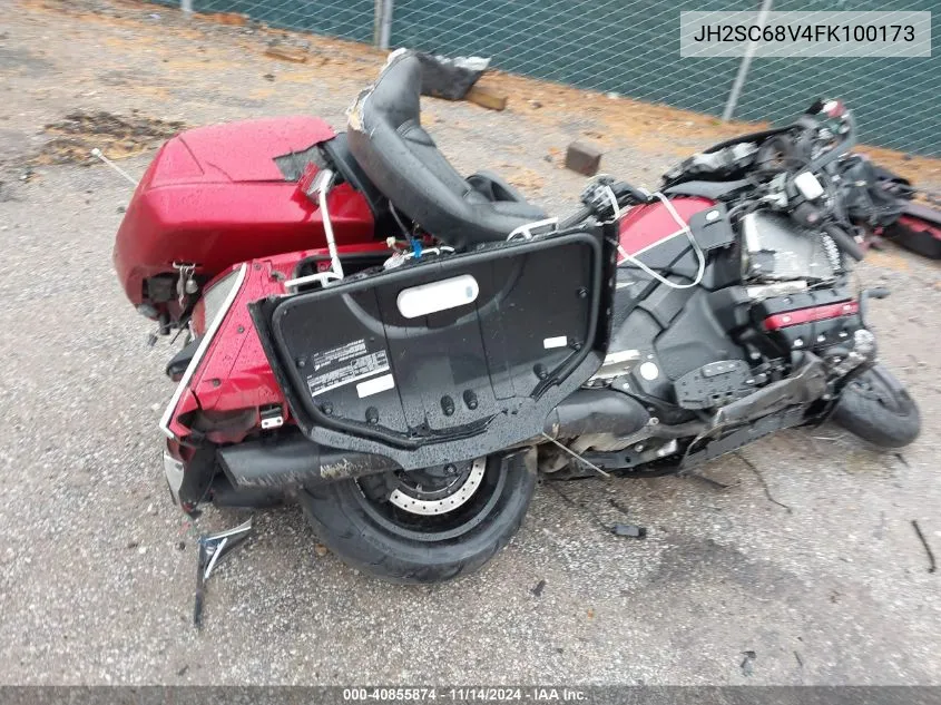 2015 Honda Gl1800 VIN: JH2SC68V4FK100173 Lot: 40855874