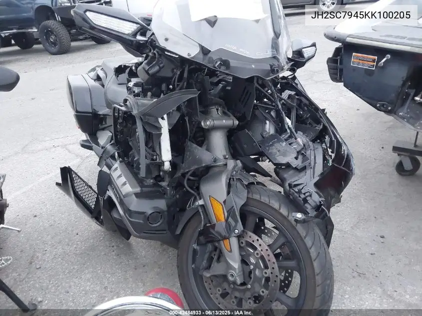 2019 Honda Gl1800 B VIN: JH2SC7945KK100205 Lot: 42484933