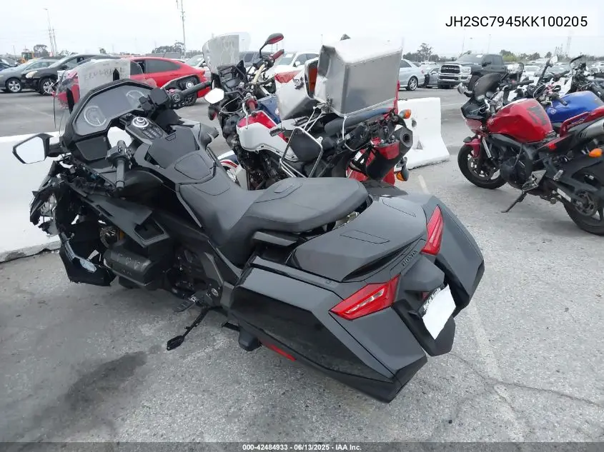 2019 Honda Gl1800 B VIN: JH2SC7945KK100205 Lot: 42484933
