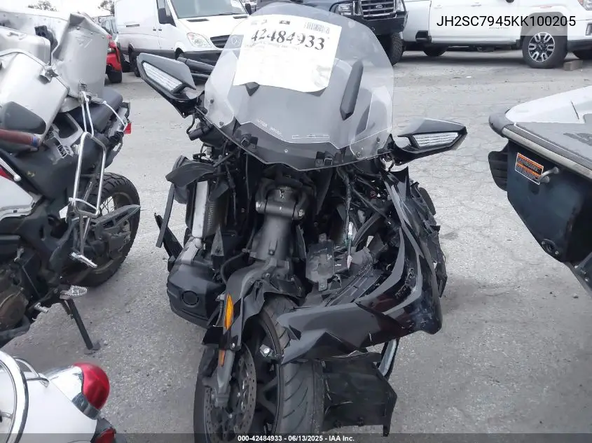 2019 Honda Gl1800 B VIN: JH2SC7945KK100205 Lot: 42484933