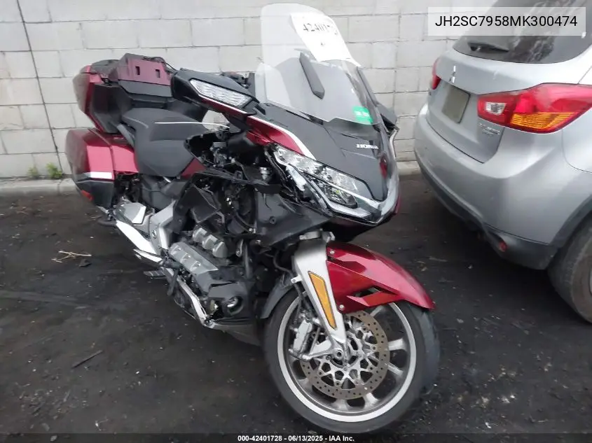 2021 Honda Gl1800 D VIN: JH2SC7958MK300474 Lot: 42401728
